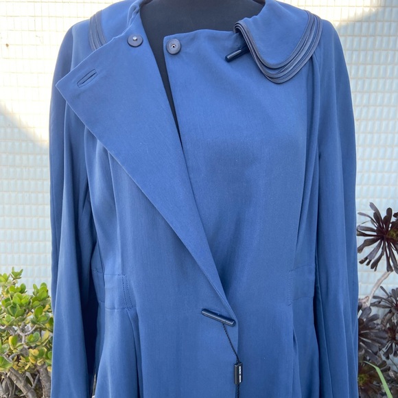 NWT 3690$ Giorgio Armani Made Italy Trench Coat Size Eu 44US 10-14 Cotton/silk - Picture 3 of 16